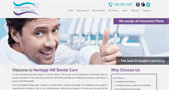 Desktop Screenshot of heritagehilldental.com